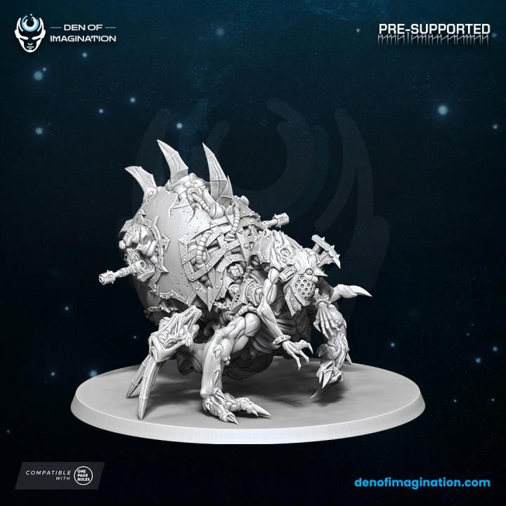 Chaos Infernal stalker - Miniatures  - Wildmesh -Tabletop Wargaming for Grimdark | Alternative  | OPR Sci-Fi mini