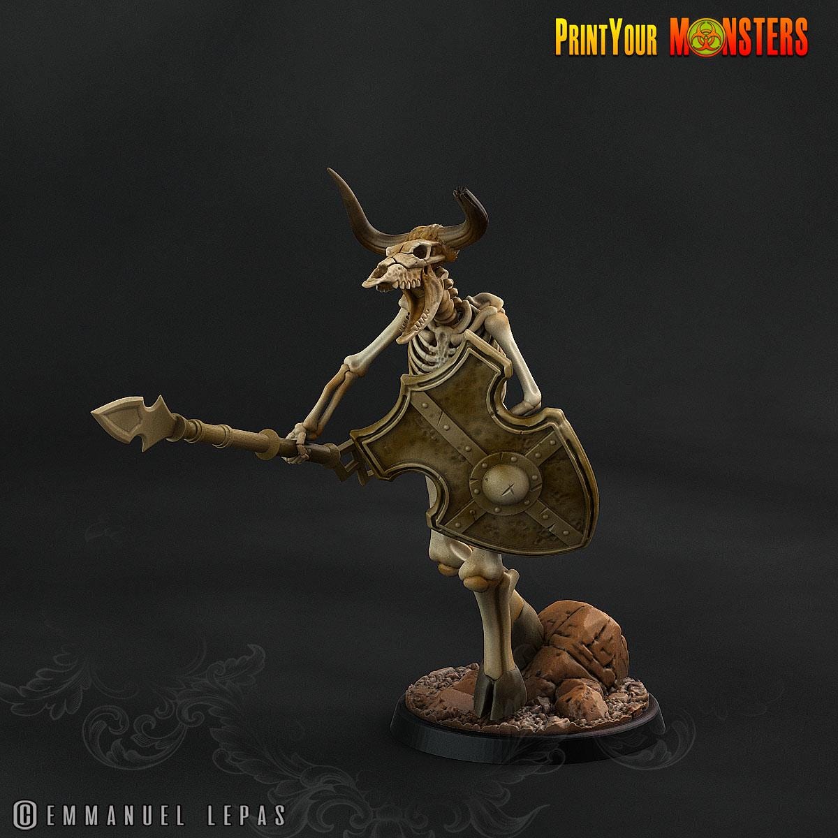 The Ancient Bones Battle Miniatures | New Release Nov 25 - Print Your Monster | Fantasy | Grimdark | DnD | Tabletop Wargaming Mini