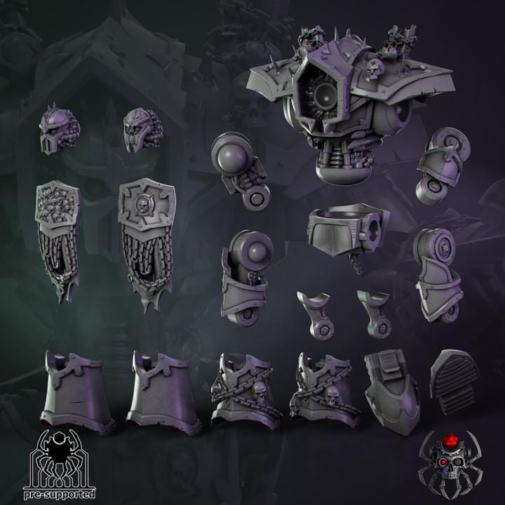 Fallen Knights Exterminator - Sci-Fi Wargames & TTRPG | Eight Legs Miniatures mini