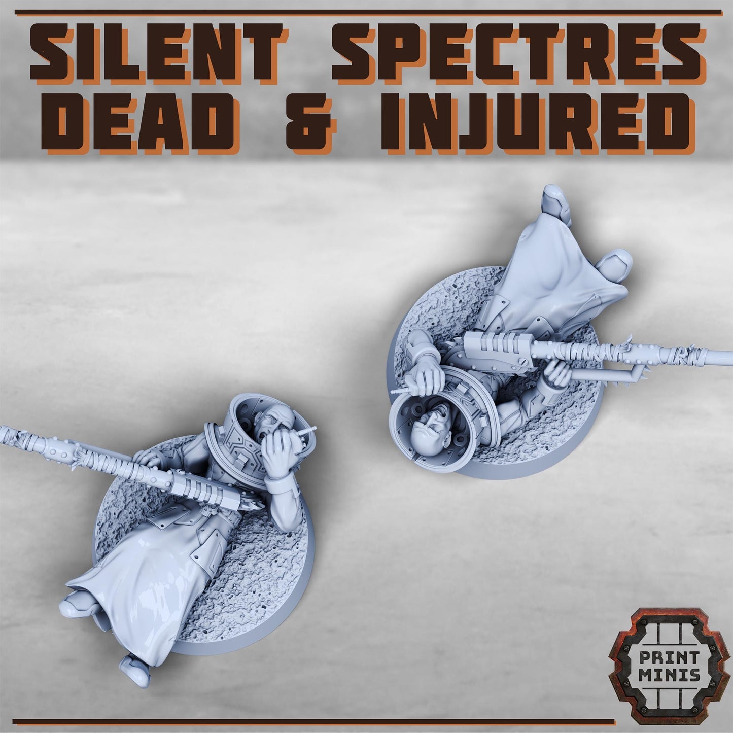 Silent Spectres - Dead and Injured NPCs - Print Minis - Tabletop Wargaming Miniature for Grimdark | OPR | Sci-fi