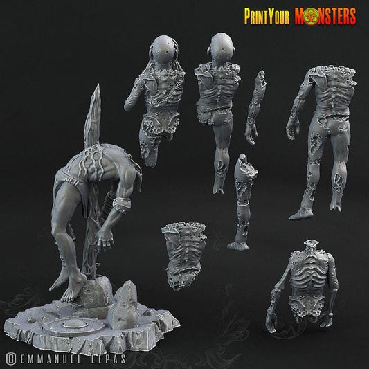 Cadavers and Corpses Miniatures | Fantasy | Grimdark | DnD | resin mini Print your Monster