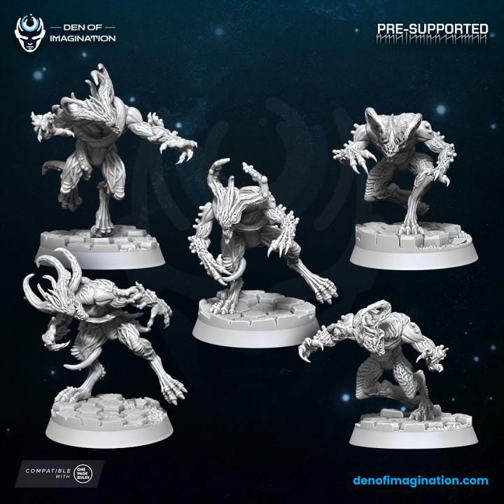 Chaos Void Crawlers Miniatures - Wildmesh - Tabletop Wargaming for Grimdark | Alternative  | OPR Sci-Fi mini