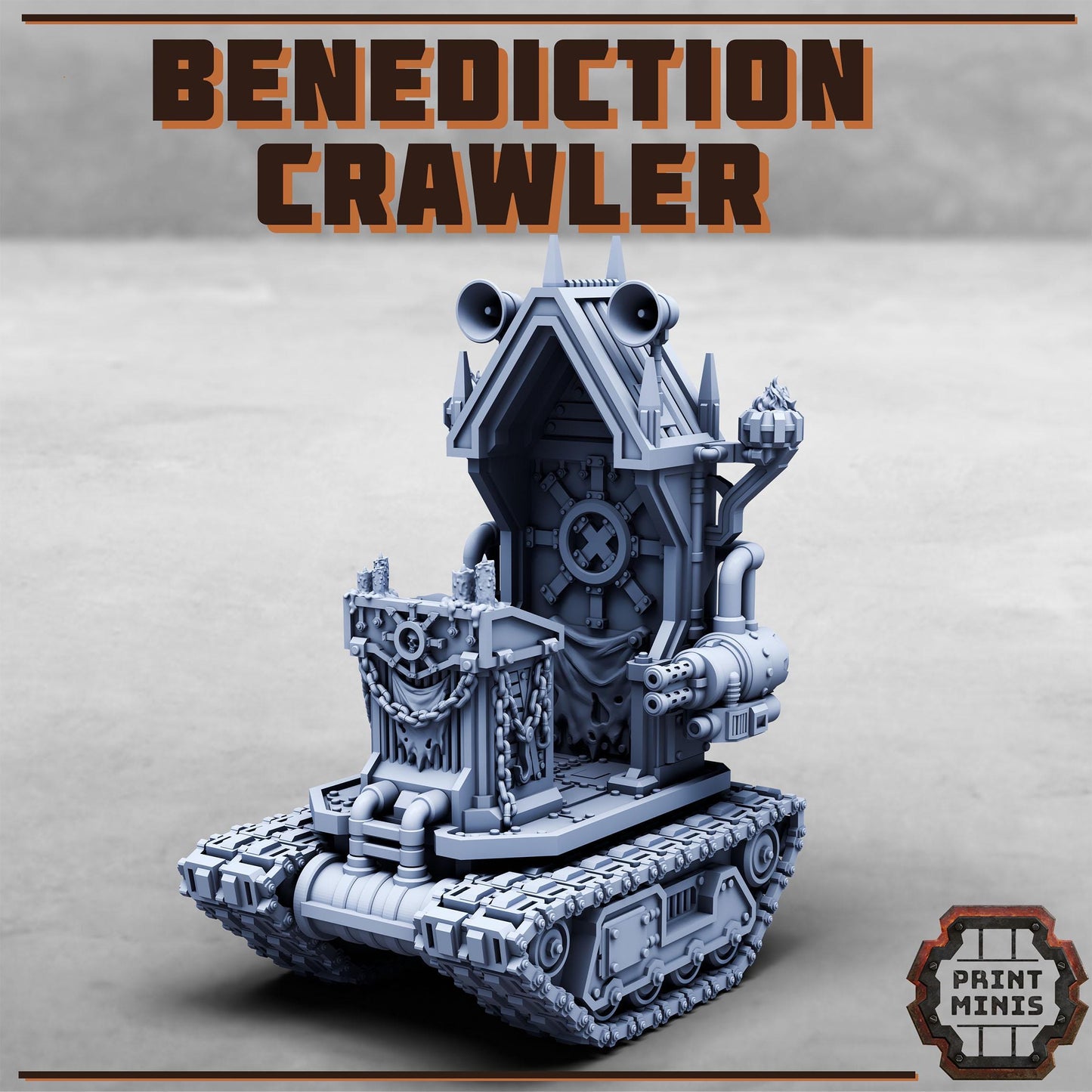 Benediction Crawler - Purifier Gang - Tabletop Wargaming Miniature for Grimdark | OPR | Sci-fi