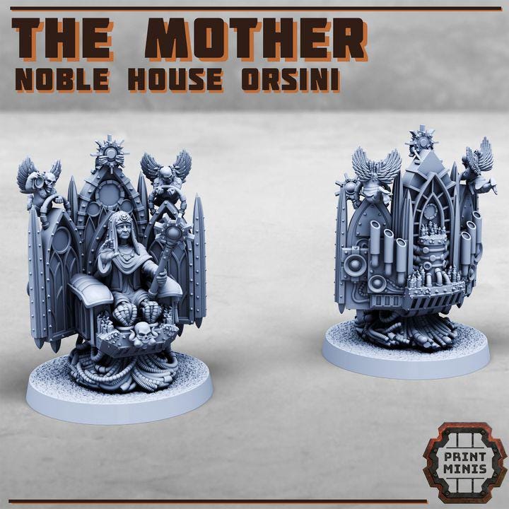 The Mother - Noble House Osini - new Release Nov 25 - Print Minis - Tabletop Wargaming Miniature for Grimdark | OPR | Sci-fi