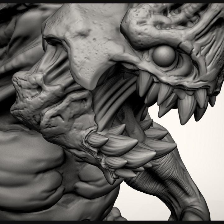 Kaiju | Duncan Shadow| PathFinder | Mini | Tabletop Wargaming | Dungeons and Dragons | Resin | Fantasy | RPG