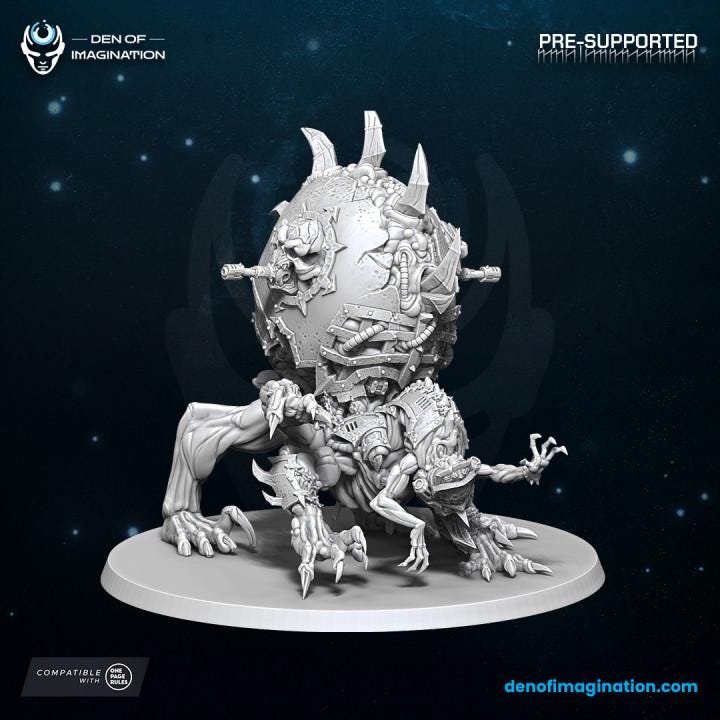 Chaos Infernal stalker - Miniatures  - Wildmesh -Tabletop Wargaming for Grimdark | Alternative  | OPR Sci-Fi mini