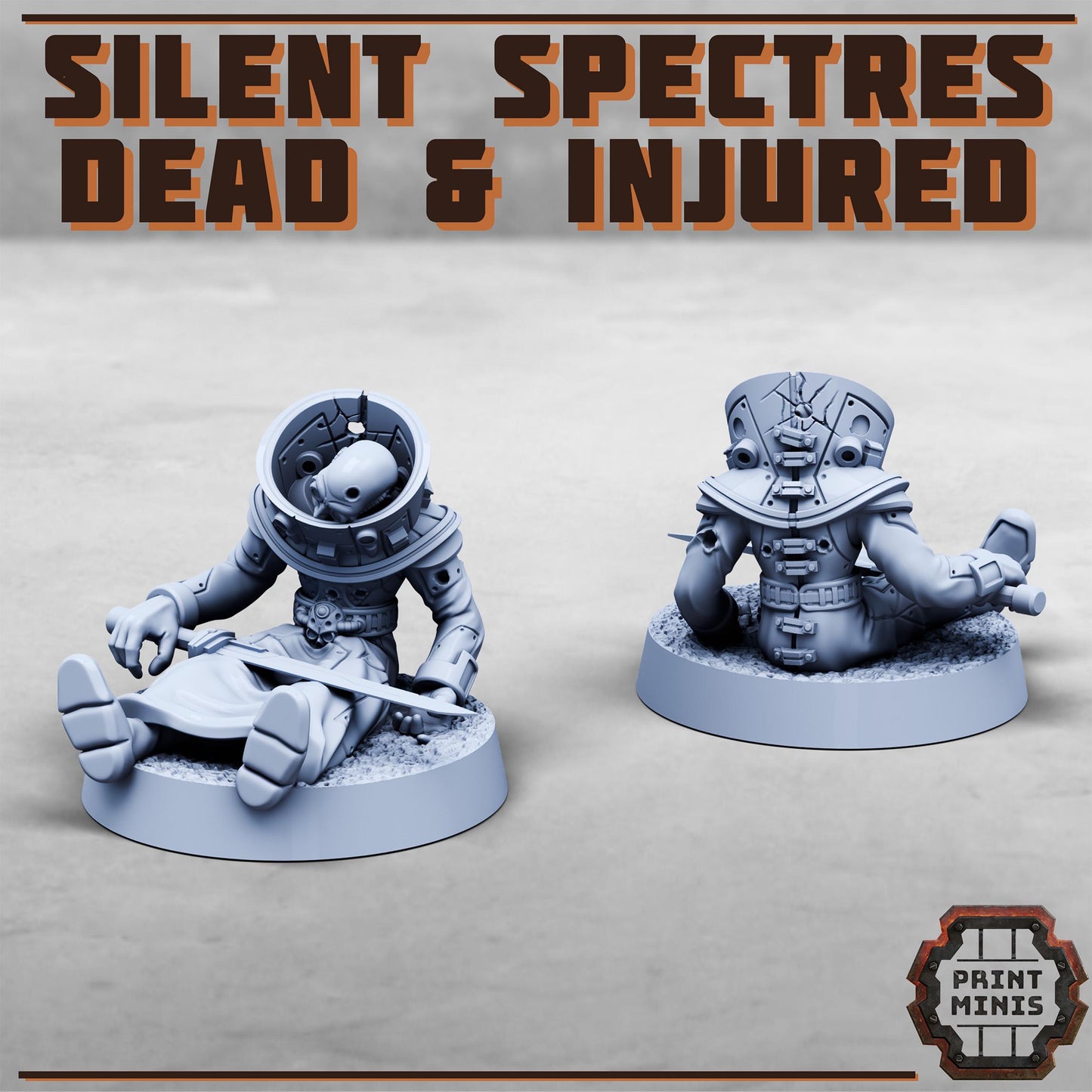Silent Spectres - Dead and Injured NPCs - Print Minis - Tabletop Wargaming Miniature for Grimdark | OPR | Sci-fi