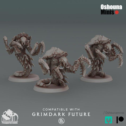 Ravenous Shrimps (1-6) - Deep Hive - Oshounaminis - Tabletop wargaming miniature for Grimdark | OPR | Sci-fi | Alien Bug Proxy