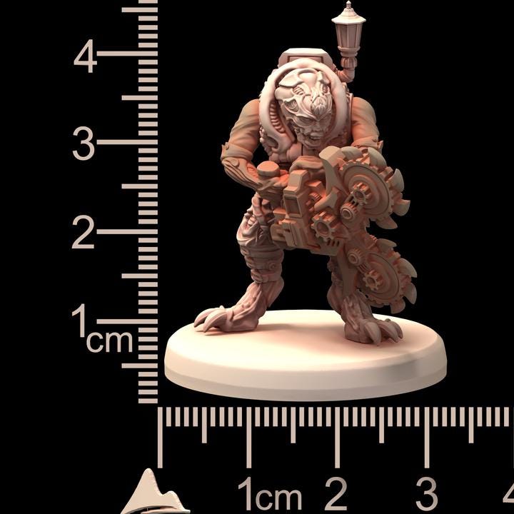 Acolytes Cults 6-12  - Genetist Fleshsculpter - Printerra Studios - Tabletop Wargaming Miniature for Grimdark | OPR | Sci-fi