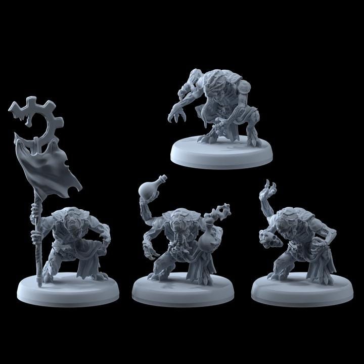 Tuyol Familiar Genetist Fleshsculptor - Printerra Studios - Tabletop Wargaming Miniature for Grimdark | OPR | Sci-fi