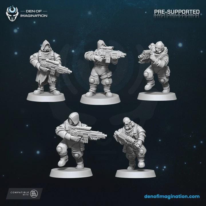 Traitors Marauders - Wildmesh - Tabletop Wargaming for Grimdark | Alternative  | OPR Sci-Fi mini