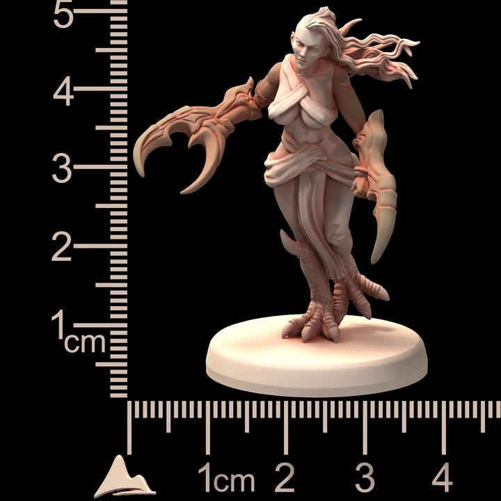 Slaandering Demon Sirena Squad A - Serket - Printerra Studios - Tabletop Wargaming Miniature for Grimdark | OPR | Sci-fi