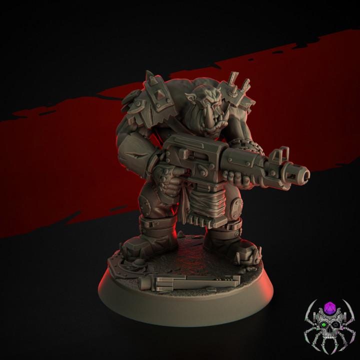 Ork Wasteland Marauderz • 32mm Grimdark Ork Miniatures Set for Sci-Fi Wargames & TTRPG | Eight Legs Miniatures mini
