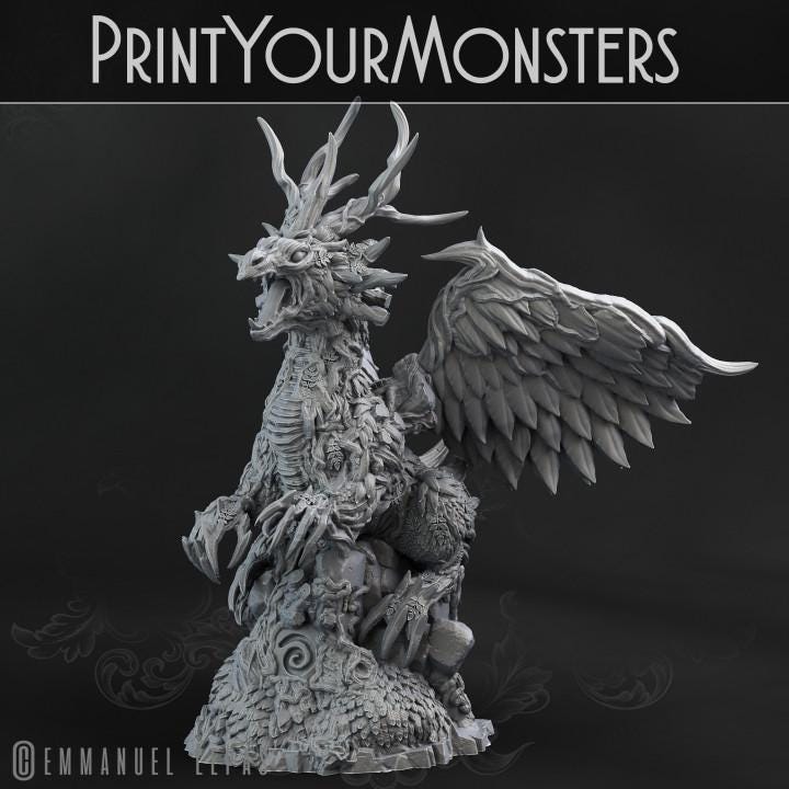 Forest Dragon | Fantasy | Print your Monster