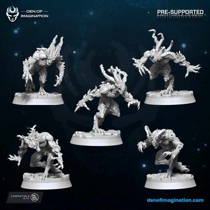 Chaos Void Crawlers Miniatures - Wildmesh - Tabletop Wargaming for Grimdark | Alternative  | OPR Sci-Fi mini