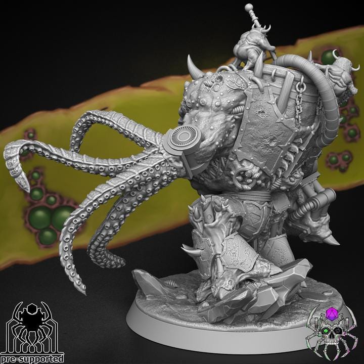 Chaos Plague Bringers Beast of Decay - Miniatures Set for Sci-Fi Wargames & TTRPG | Eight Legs Miniatures mini