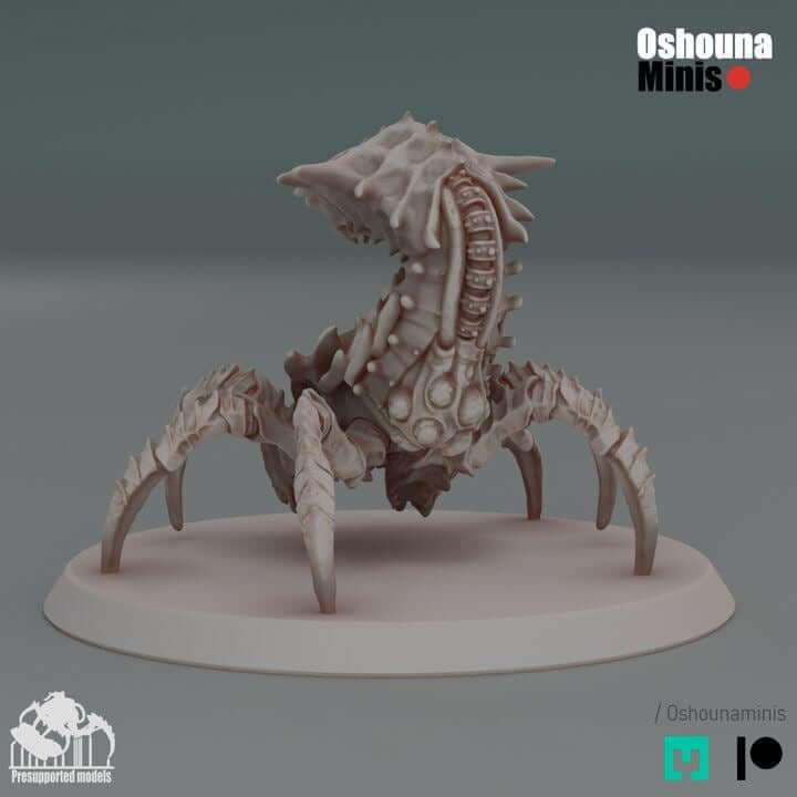 Acid Sprayer 2.0 resin miniature on a 60mm base, designed for tabletop wargaming and compatible with various game systems.