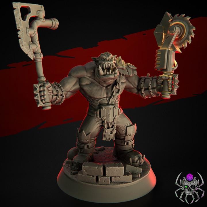 Ork Wasteland Marauderz • 32mm Grimdark Ork Miniatures Set for Sci-Fi Wargames & TTRPG | Eight Legs Miniatures mini