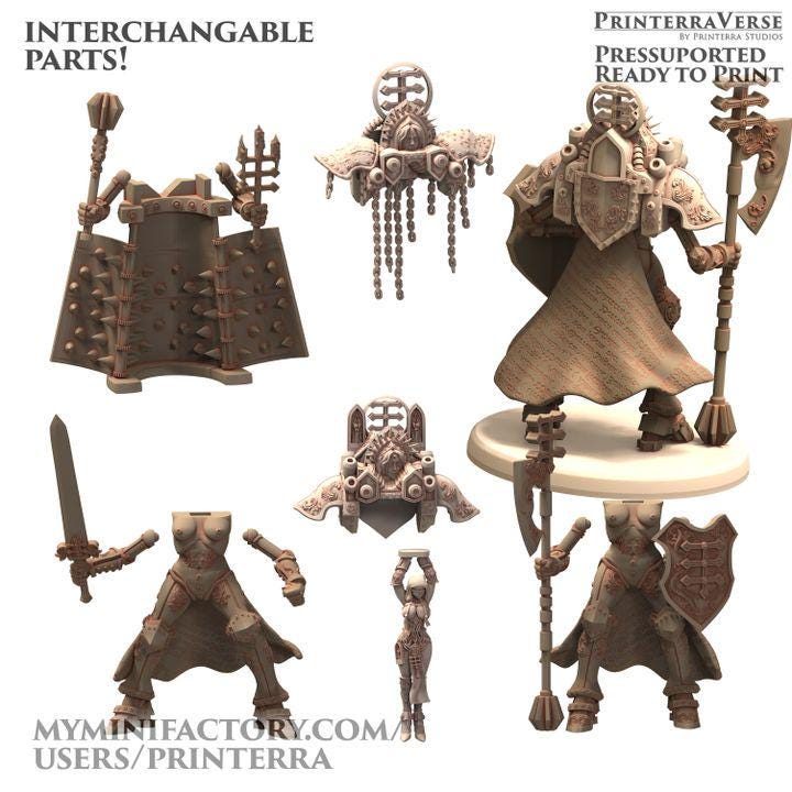 Modular Devotion Machine nundam warsuit sorority - Belthazar - Printerra Studios - Tabletop Wargaming Miniature for Grimdark | OPR | Sci-fi