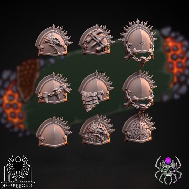 Flame Lizards Dragon Riders Squad - Sci-Fi Wargames & TTRPG | Eight Legs Miniatures mini