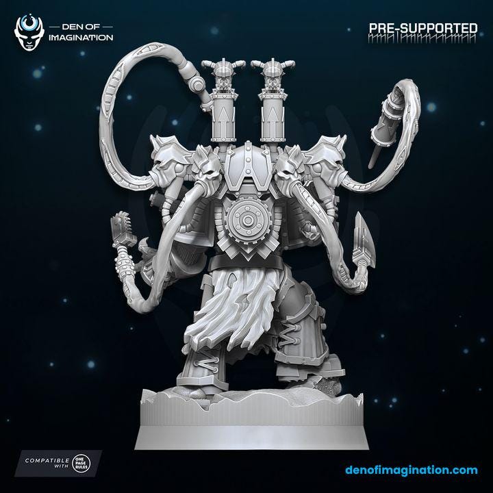 Fabulous Surgeon Miniature - Chaos of Plague - Wildmesh - Tabletop wargaming miniature for Grimdark | OPR | Sci-fi | Chaos mini