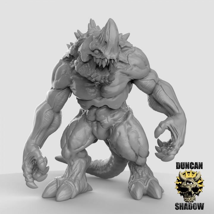 Kaiju | Duncan Shadow| PathFinder | Mini | Tabletop Wargaming | Dungeons and Dragons | Resin | Fantasy | RPG