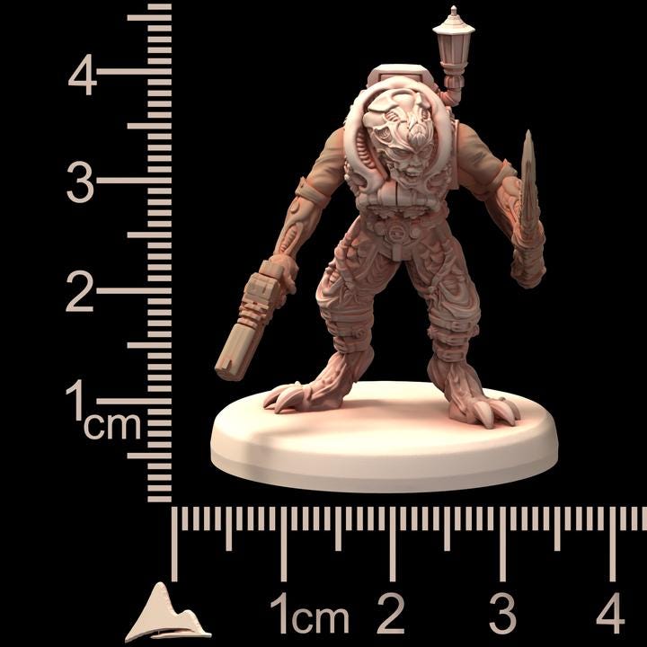 Acolytes Cults 6-12  - Genetist Fleshsculpter - Printerra Studios - Tabletop Wargaming Miniature for Grimdark | OPR | Sci-fi