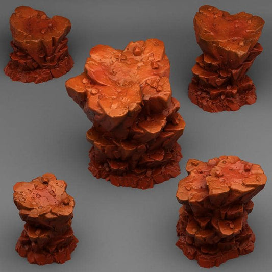 Wild Martian Rock Terrain Objectives Fantastic Plants and Rocks | PathFinder | Mini | Dungeons and Dragons Fantasy Grimdark