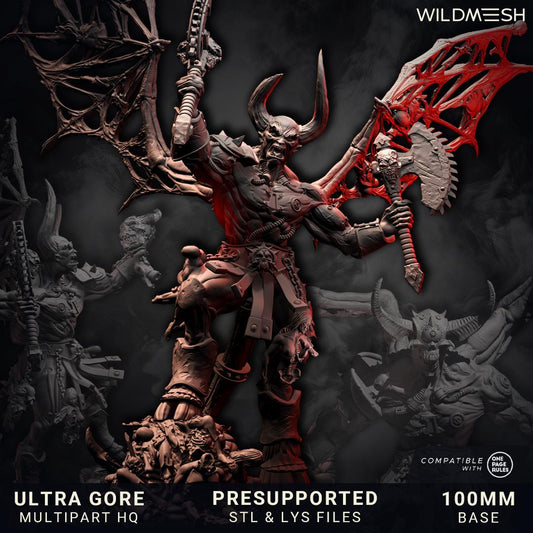 Chaos Wrath - Ferox The Banished  - Miniatures - Wildmesh - Tabletop Wargaming for Grimdark | Alternative  | OPR Sci-Fi mini