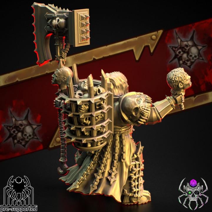 The Bloody Skulls Master of Tormentor - Sci-Fi Wargames & TTRPG | Eight Legs Miniatures mini