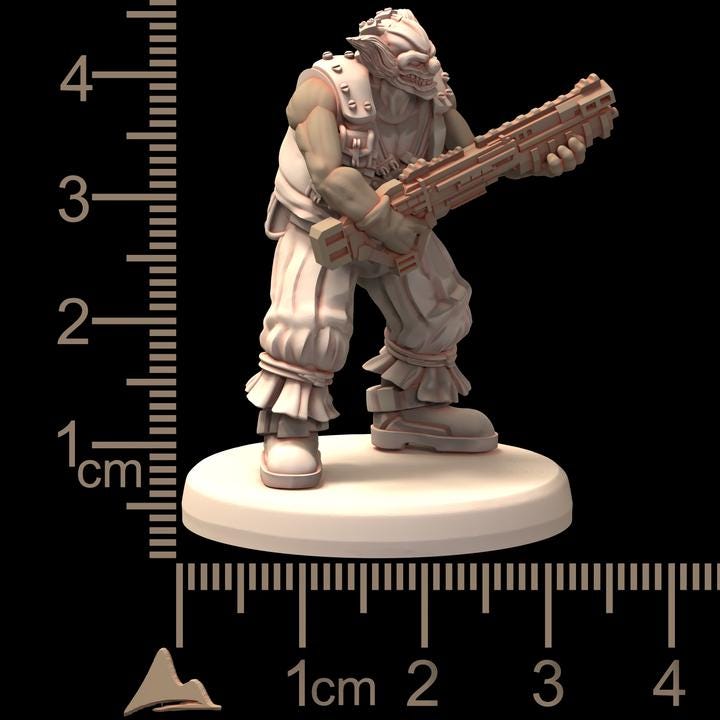 TECHNOPUNK Clussy Gang Violent Clown Circus - Printerra Studios - Tabletop Wargaming Miniature for Grimdark | OPR | Sci-fi
