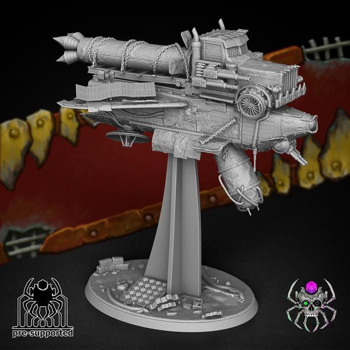 Cosmic Orc X Truck • 32mm Grimdark Ork Miniature Set for Sci-Fi Wargames & TTRPG | Eight Legs Miniatures mini