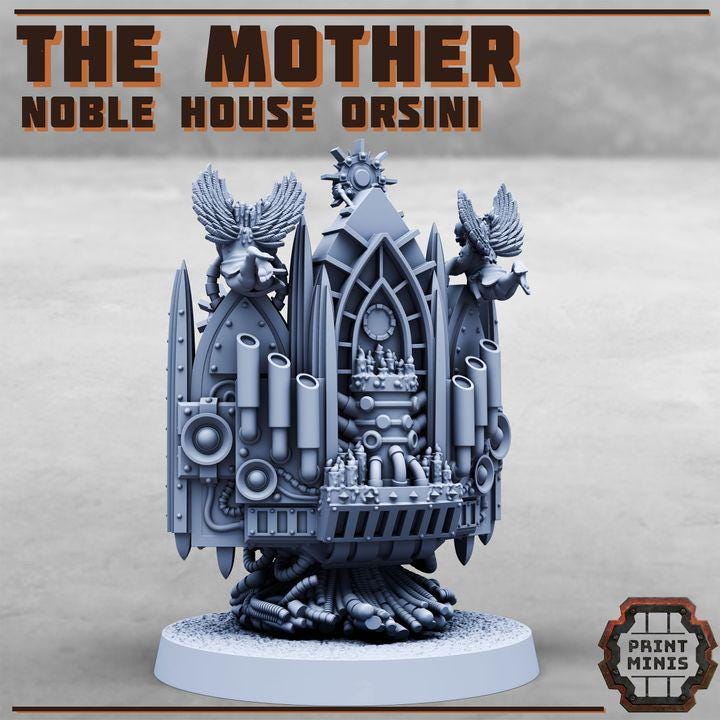 The Mother - Noble House Osini - new Release Nov 25 - Print Minis - Tabletop Wargaming Miniature for Grimdark | OPR | Sci-fi
