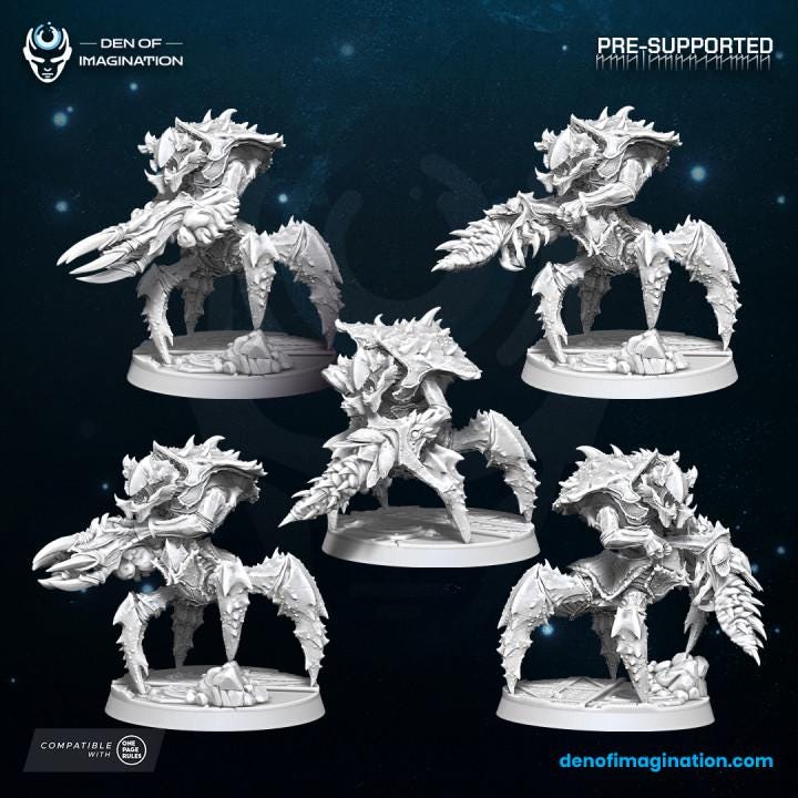 Hive Kelth - Complete Army Bundle - Wildmesh - Tabletop Wargaming for Grimdark | Alternative  | OPR Sci-Fi mini