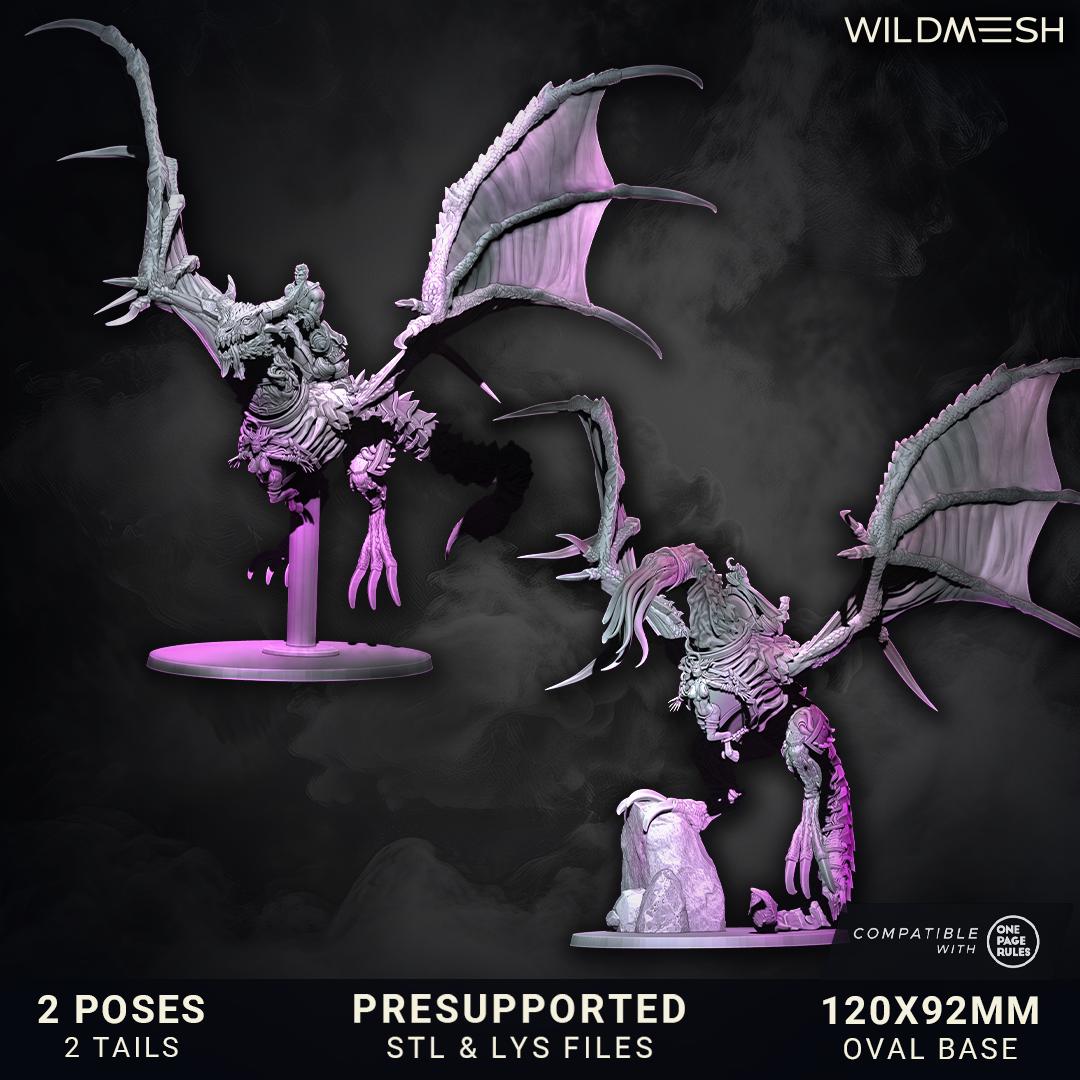 Chaos Excess Abyssfang of Excess Grimdark + Fantasy Friendly 120x92mm Base 215mm H Sept 25 Release Wildmesh Tabletop Wargaming for Grimdark