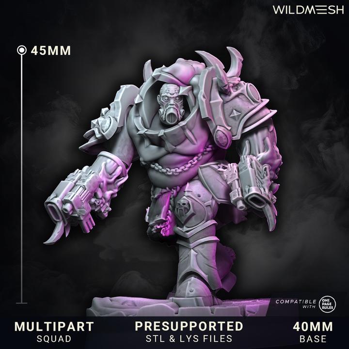 Chaos Excess - Annihilators unit - July 25 Release - Wildmesh Tabletop Wargaming for Grimdark Alternative OPR