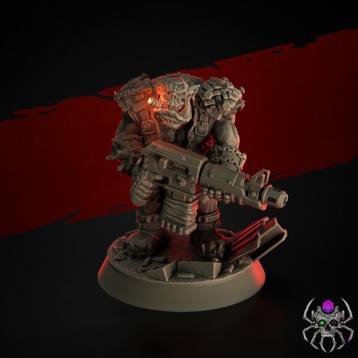 Ork Wasteland Marauderz • 32mm Grimdark Ork Miniatures Set for Sci-Fi Wargames & TTRPG | Eight Legs Miniatures mini