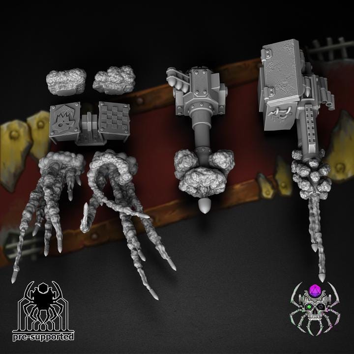Mad Scrap Truck • 32mm Grimdark Ork Miniature Set for Sci-Fi Wargames & TTRPG | Eight Legs Miniatures mini