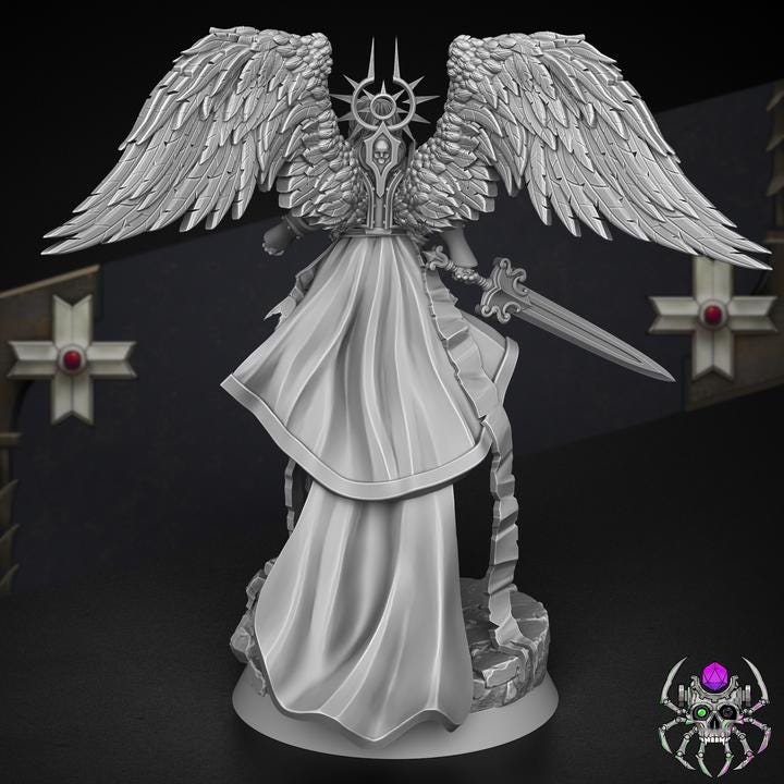 Archangel of Revenge - Battle Sisters - for Sci-Fi Wargames & TTRPG | Eight Legs Miniatures mini
