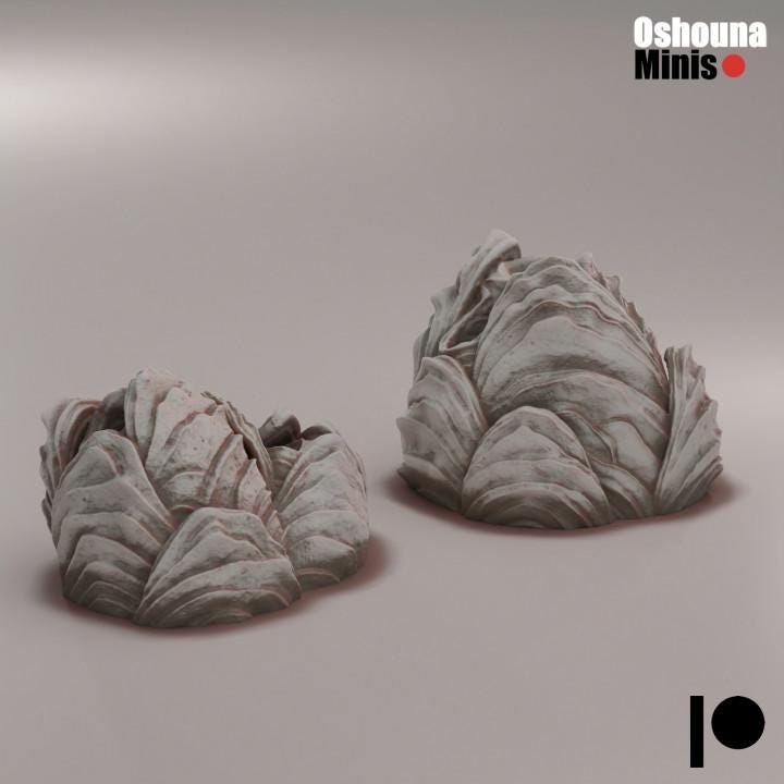 Terrain Deep Hive Bug Nests - Oshounaminis - Tabletop wargaming miniature for Grimdark | OPR | Sci-fi | Alien | Bug | Resin 3D Printed