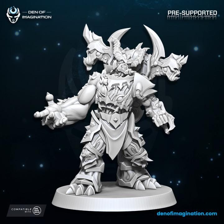 Haunted Gladiators of Wrath - Miniatures - Wildmesh - Tabletop Wargaming for Grimdark | Alternative  | OPR Sci-Fi mini