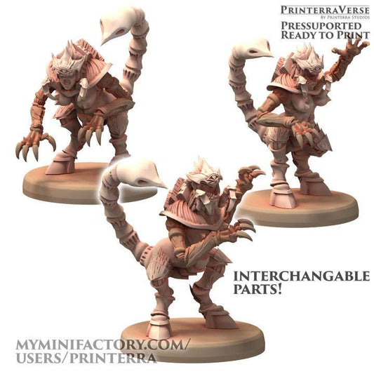 Brood Mother Crawler Soldier - Serket - Printerra Studios - Tabletop Wargaming Miniature for Grimdark | OPR | Sci-fi