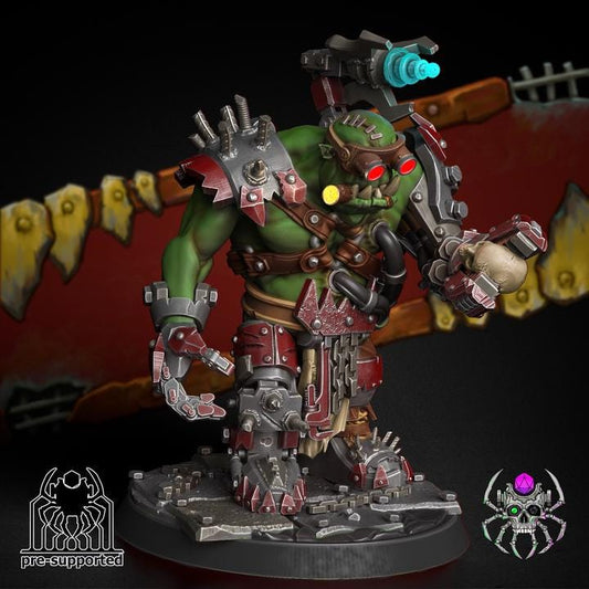 Fitter Ork • 32mm Grimdark Ork Miniature Set for Sci-Fi Wargames & TTRPG | Eight Legs Miniatures mini