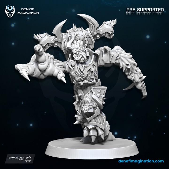 Haunted Gladiators of Wrath - Miniatures - Wildmesh - Tabletop Wargaming for Grimdark | Alternative  | OPR Sci-Fi mini