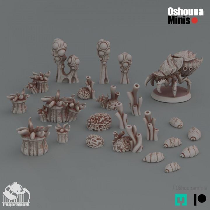 Terrain - Basing Terrain - Deep hive - Oshounaminis - Tabletop Wargaming for Grimdark | Alternative  | OPR Sci-Fi mini