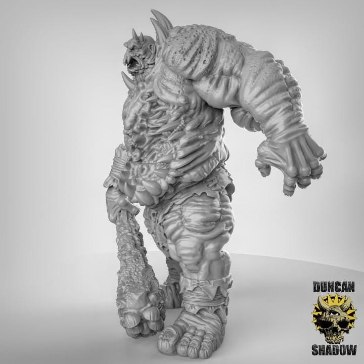 Chaos Titan Undead Miniature | Duncan Shadow | PathFinder | Mini | Tabletop Wargaming | Dungeons and Dragons | Resin | Fantasy | RPG