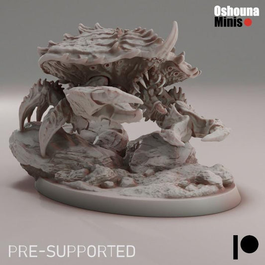 King Crab -  Deep Hive - Oshounaminis - Tabletop wargaming miniature for Grimdark | OPR | Sci-fi | Alien Bug Proxy | Printed mini