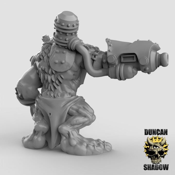 Rat Ogres | Duncan Shadow| PathFinder | Mini | Tabletop Wargaming | Dungeons and Dragons | Resin | Fantasy | RPG
