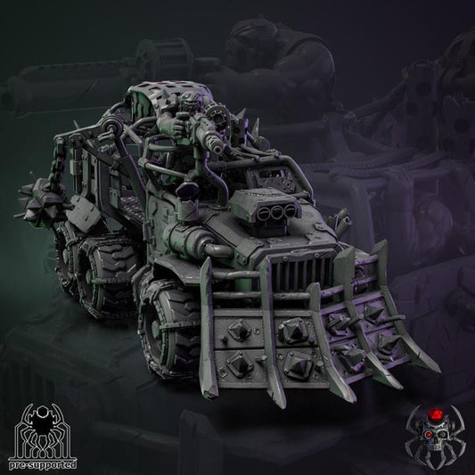 Ork War Truck • 32mm Grimdark Ork Miniature Set for Sci-Fi Wargames & TTRPG | Eight Legs Miniatures mini