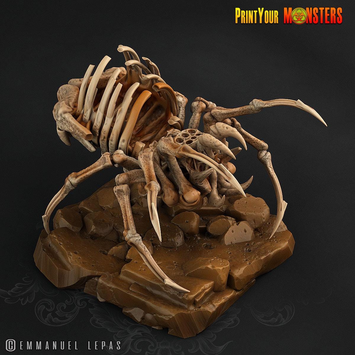 The Ancient Bones Battle Miniatures | New Release Nov 25 - Print Your Monster | Fantasy | Grimdark | DnD | Tabletop Wargaming Mini